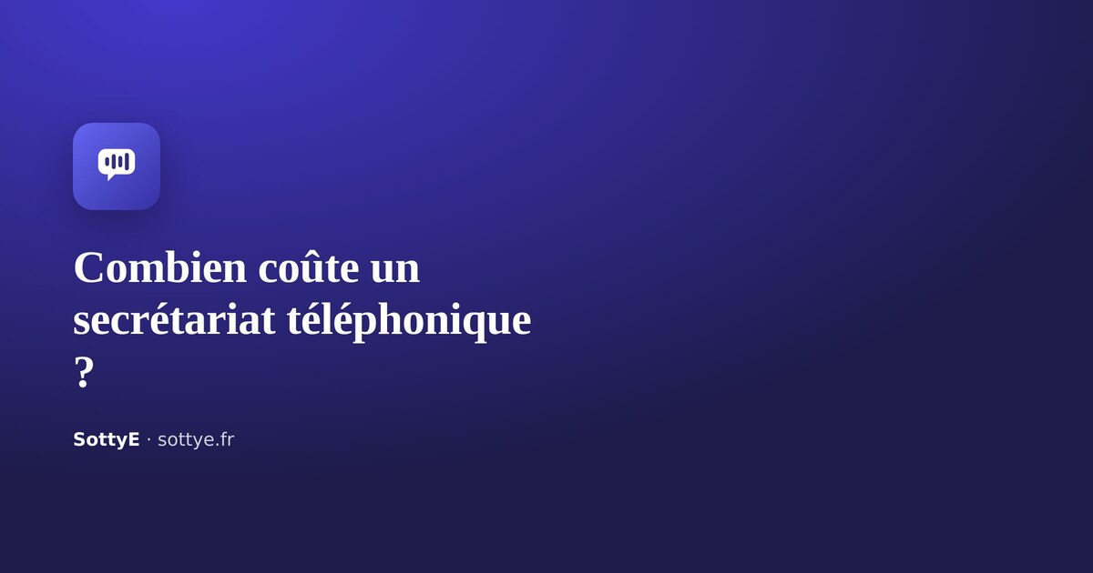 Couverture article : Combien coûte un secrétariat téléphonique ? (et l'alternative IA)