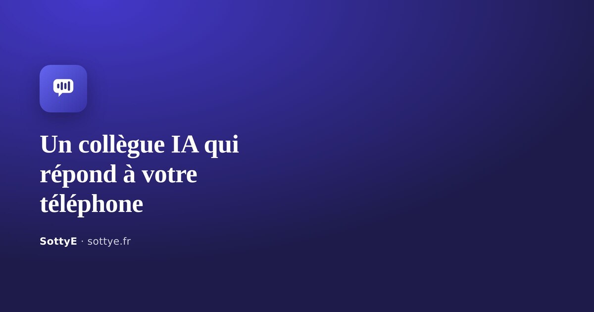 Couverture article : Standard téléphonique IA : et si un collègue décrochait à votre place ?